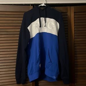 LRG Blue and White Hoodie